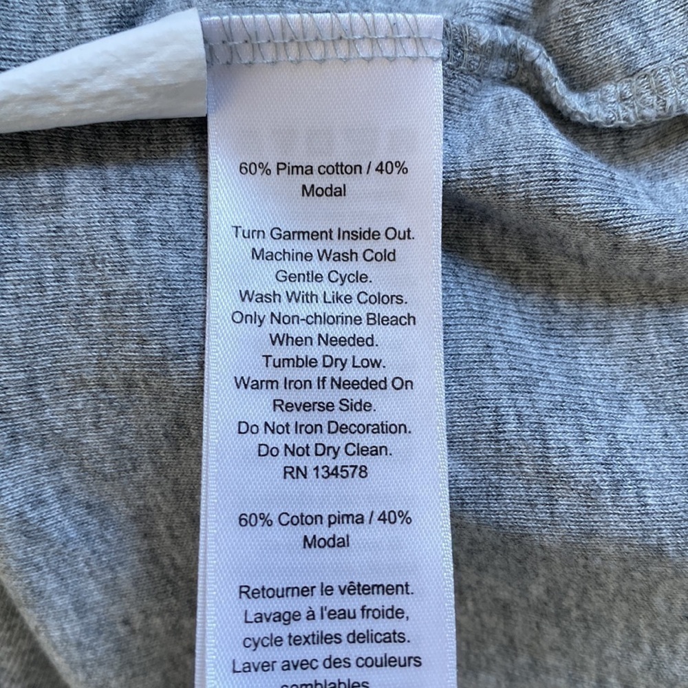 Vineyard Vines Solid Boatneck Simple Tee Gray Hea… - image 6